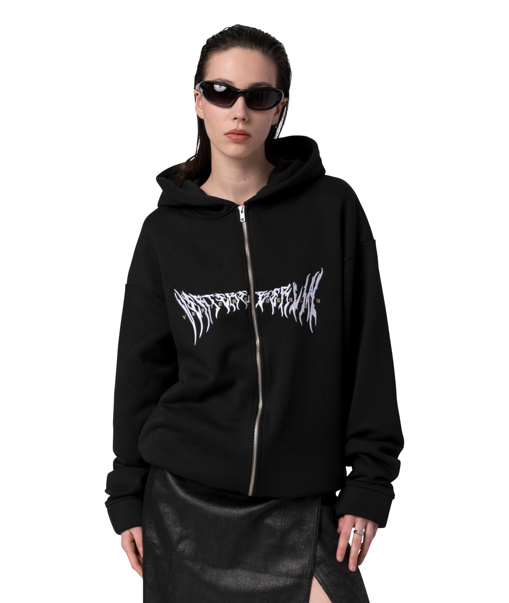 FOG ZIP HOODIE - BLACK