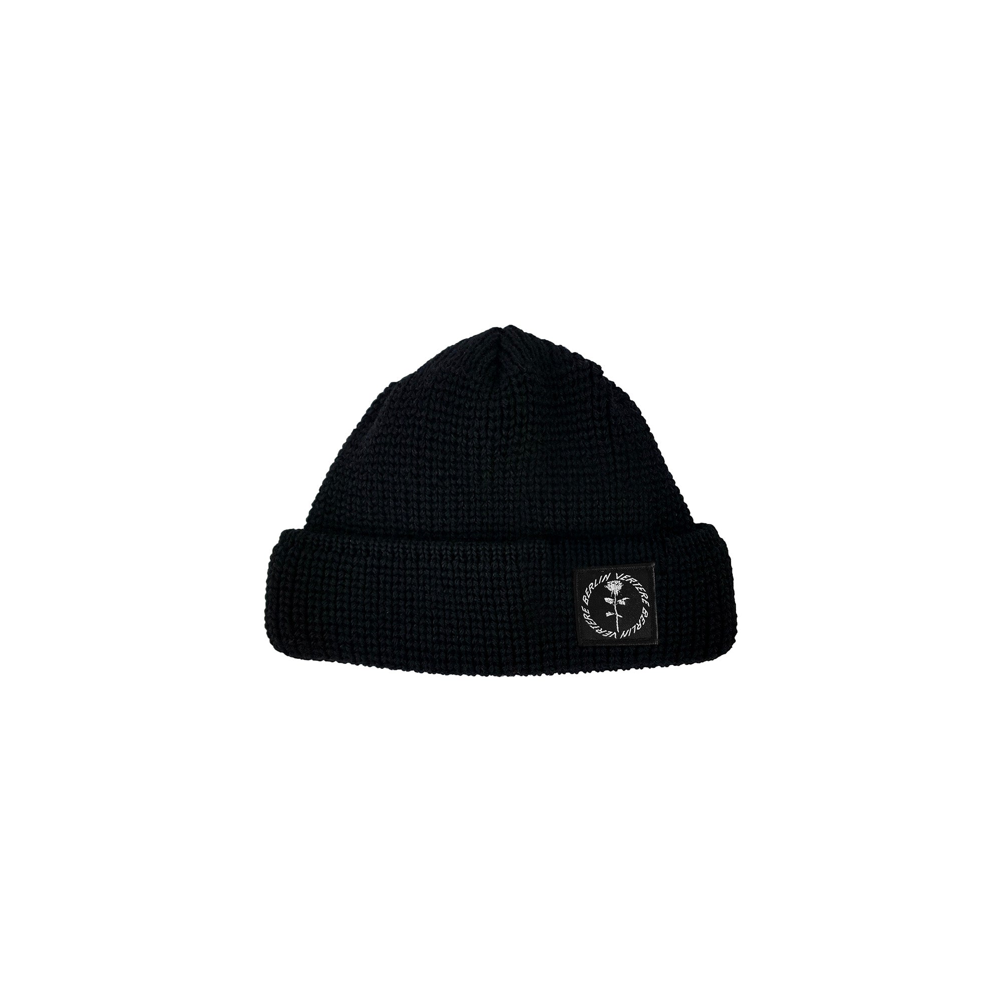 CIRCLE LOGO BEANIE - BLACK