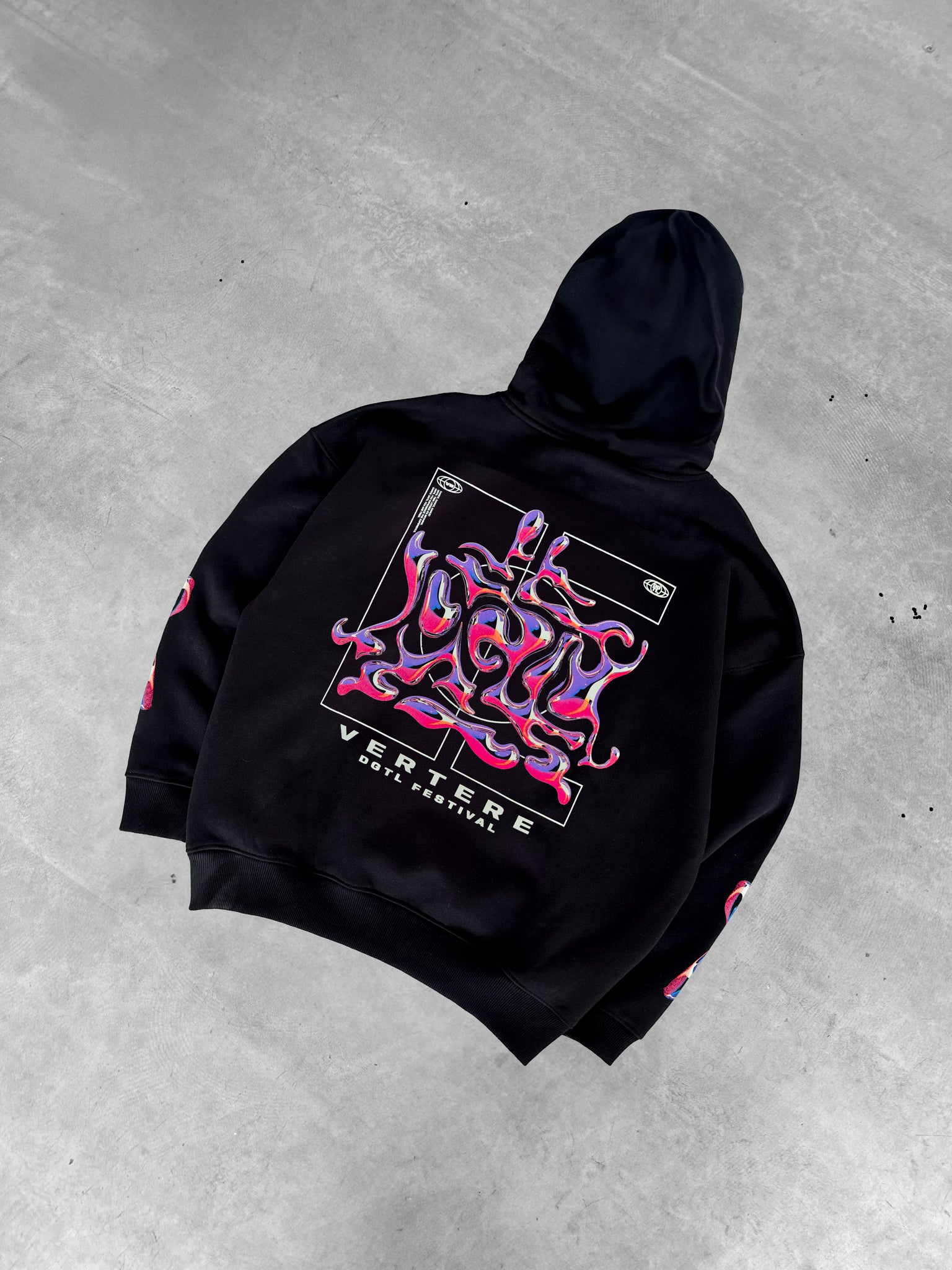 DGTL x VERTERE ADE HOODIE - BLACK