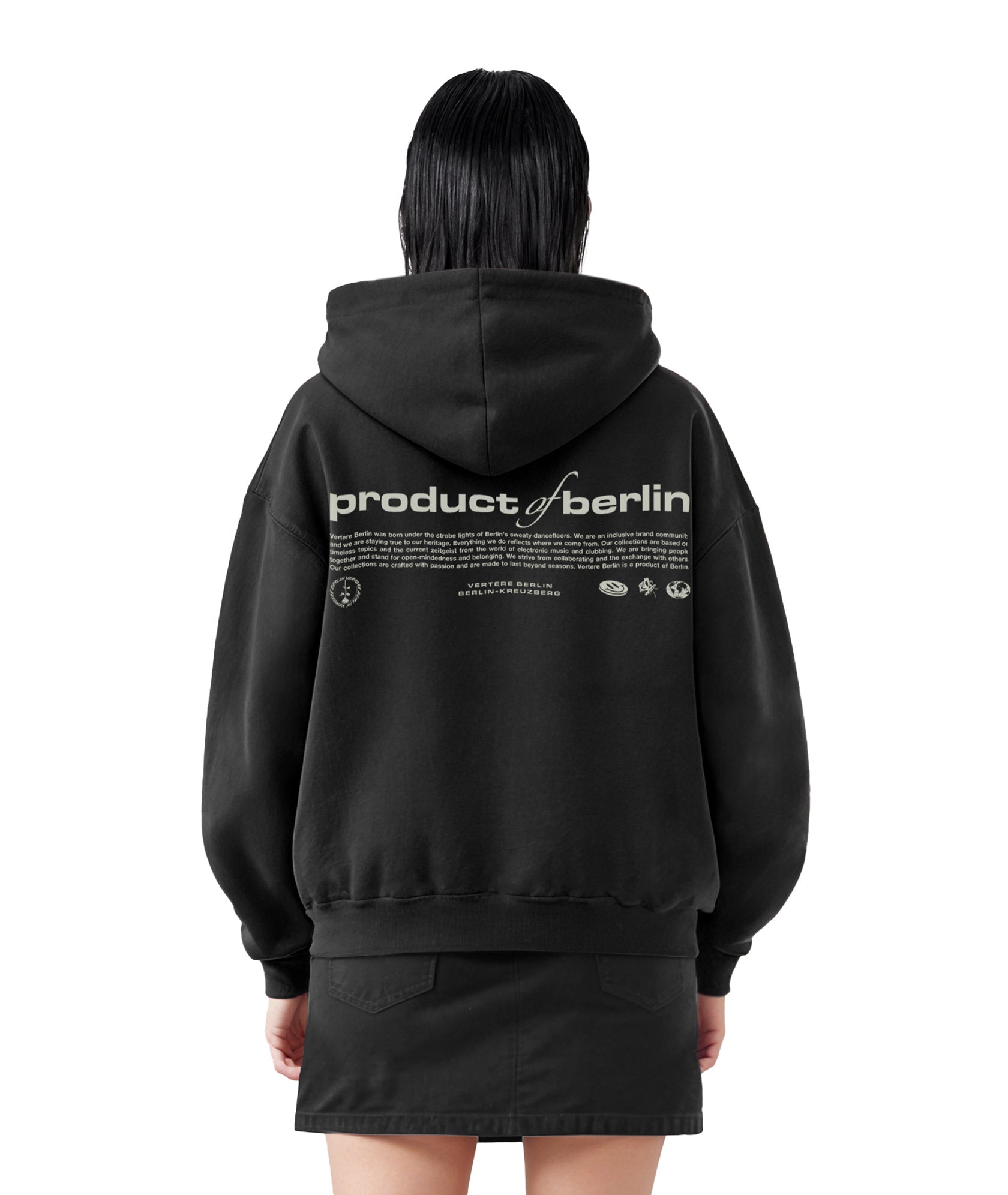 PRODUCT OF BERLIN HOODIE - BLACK