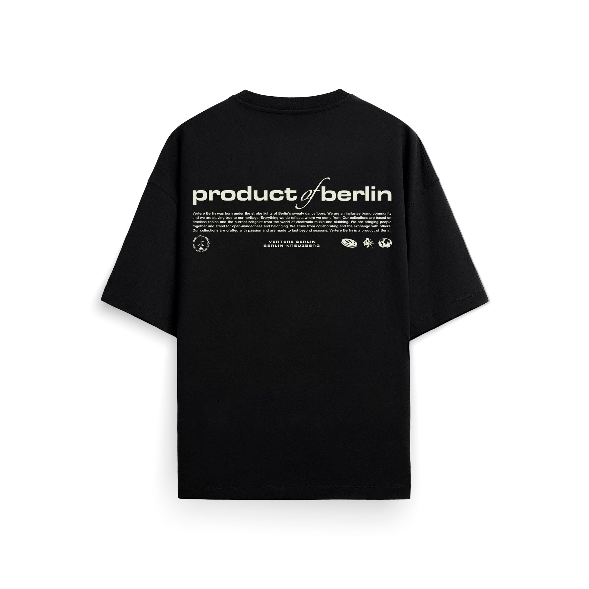 PRODUCT OF BERLIN T-SHIRT - BLACK