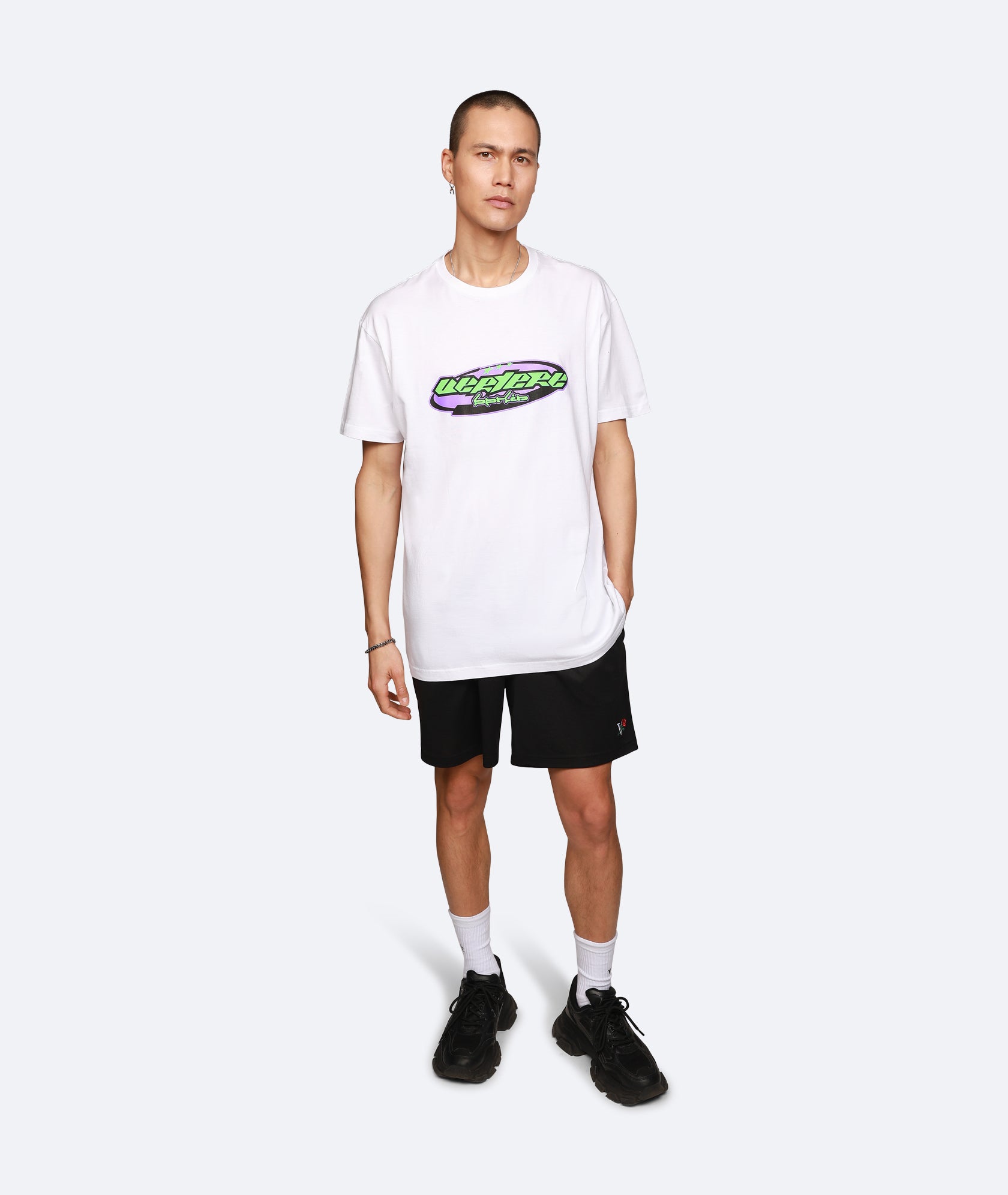 Y2K LOGO T-SHIRT - WHITE