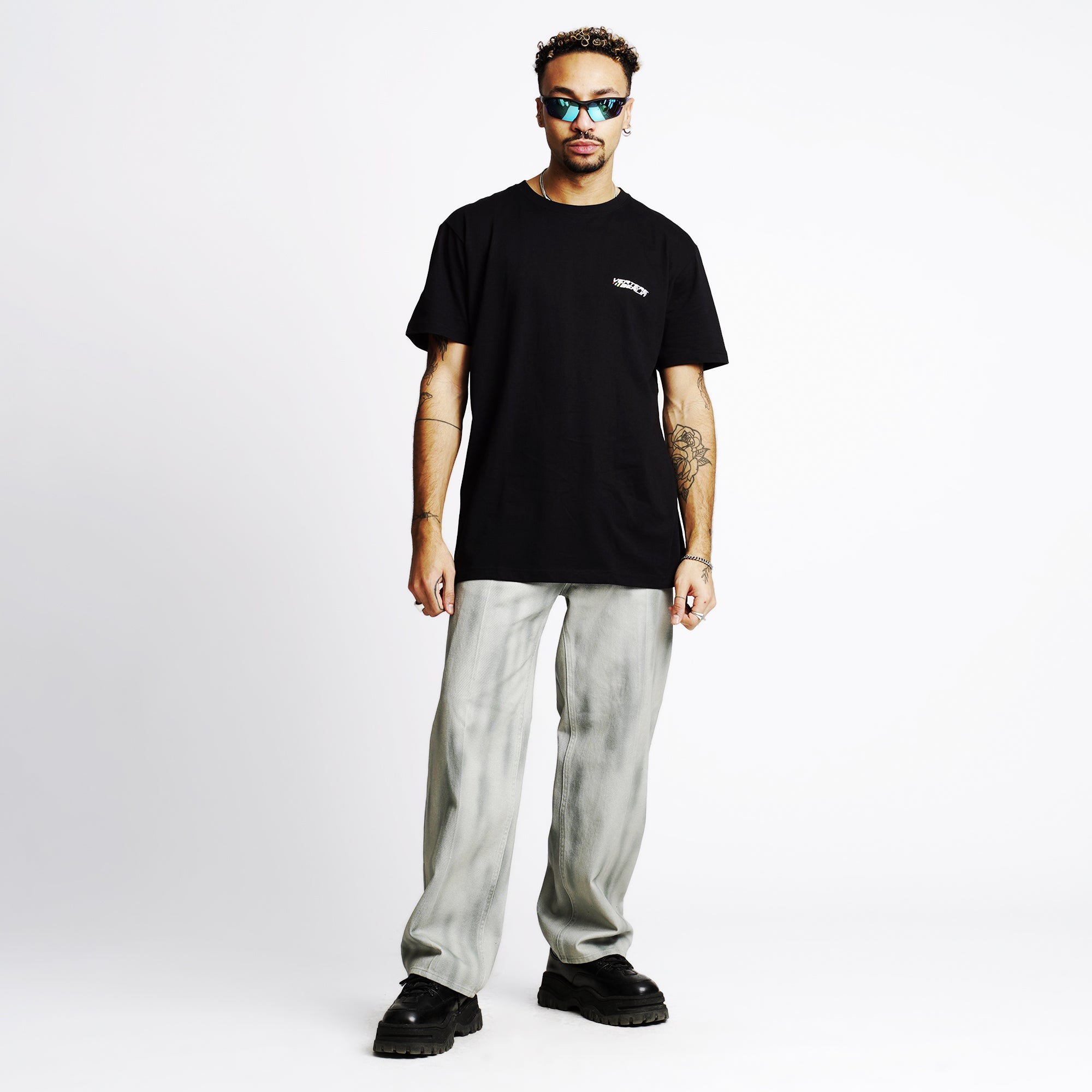 MICRO LOGO T-SHIRT - BLACK