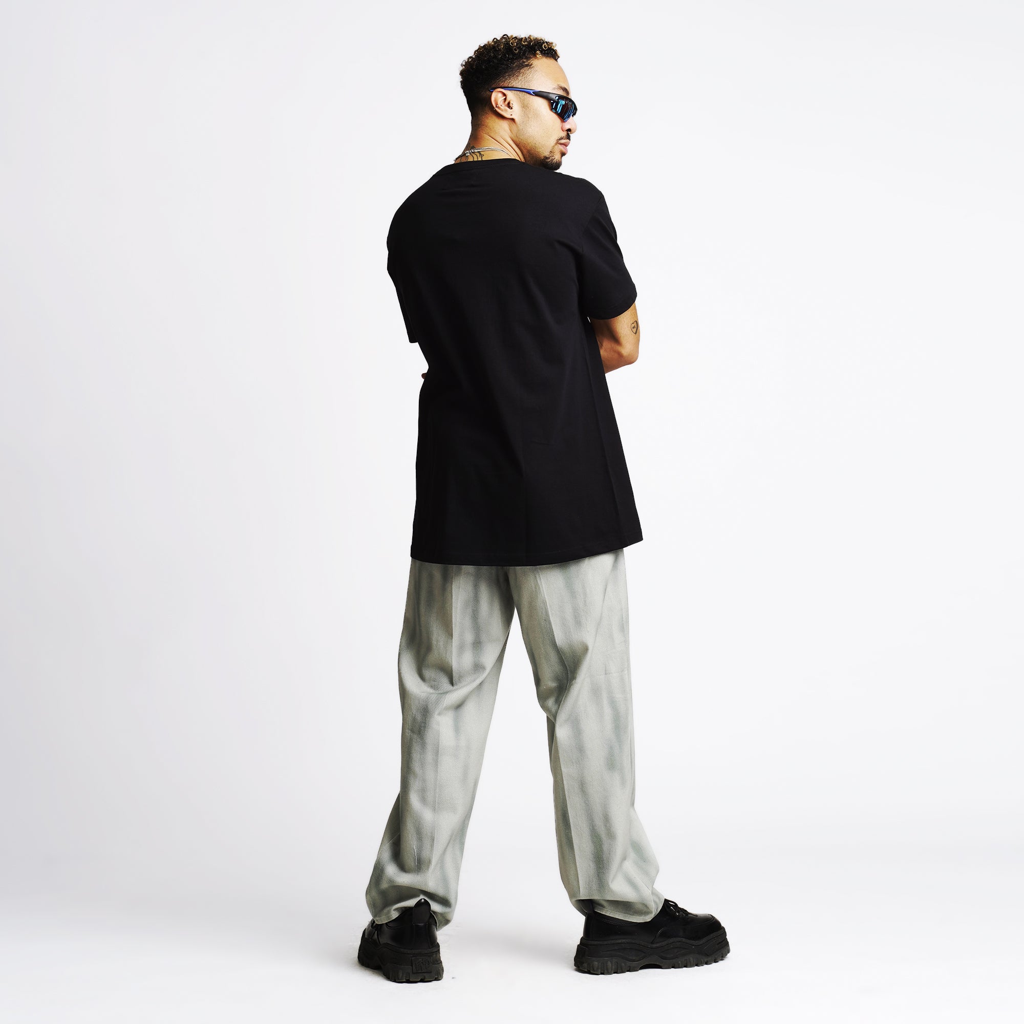 MICRO LOGO T-SHIRT - BLACK