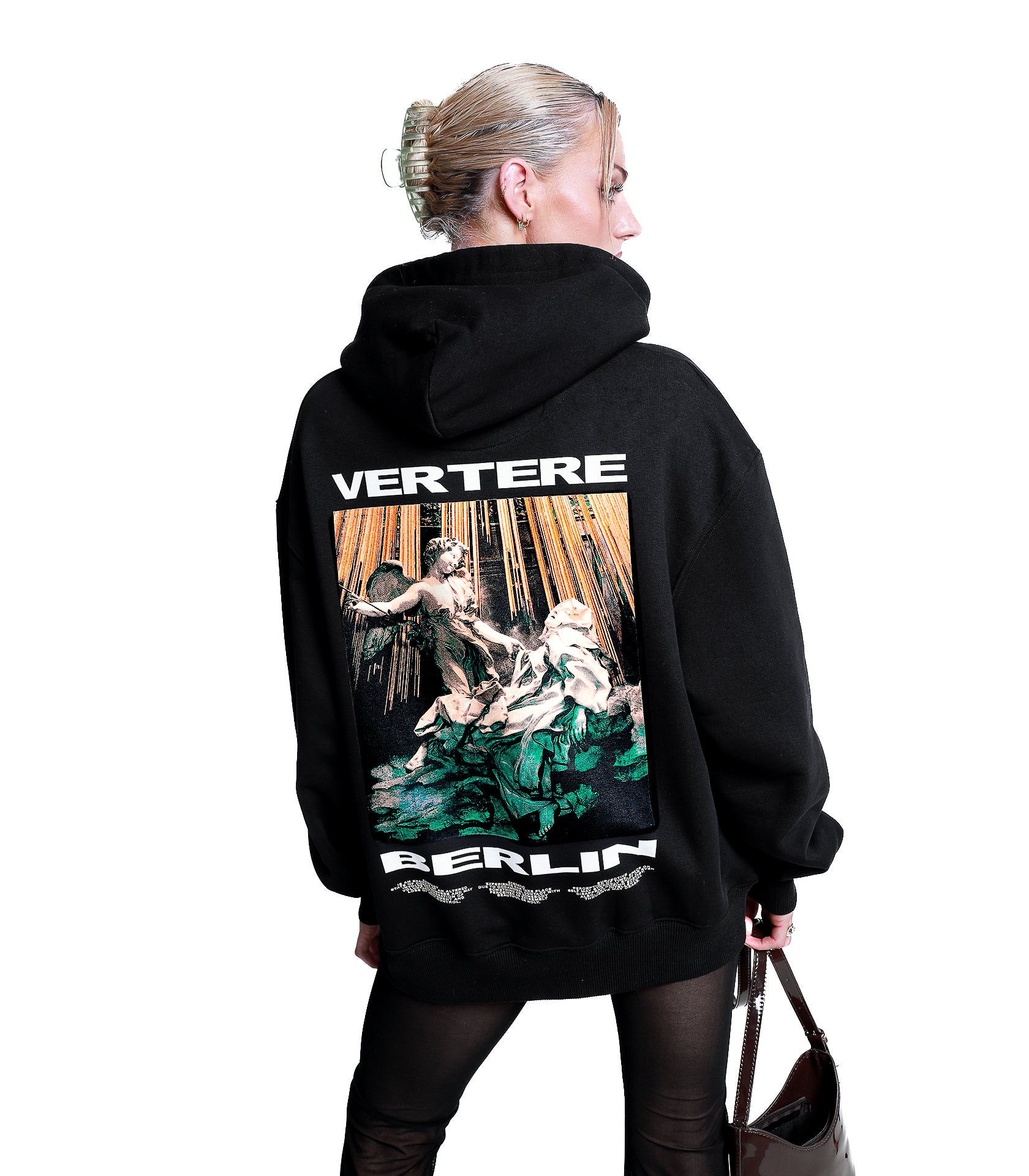 ECSTASY LADIES HOODIE - BLACK