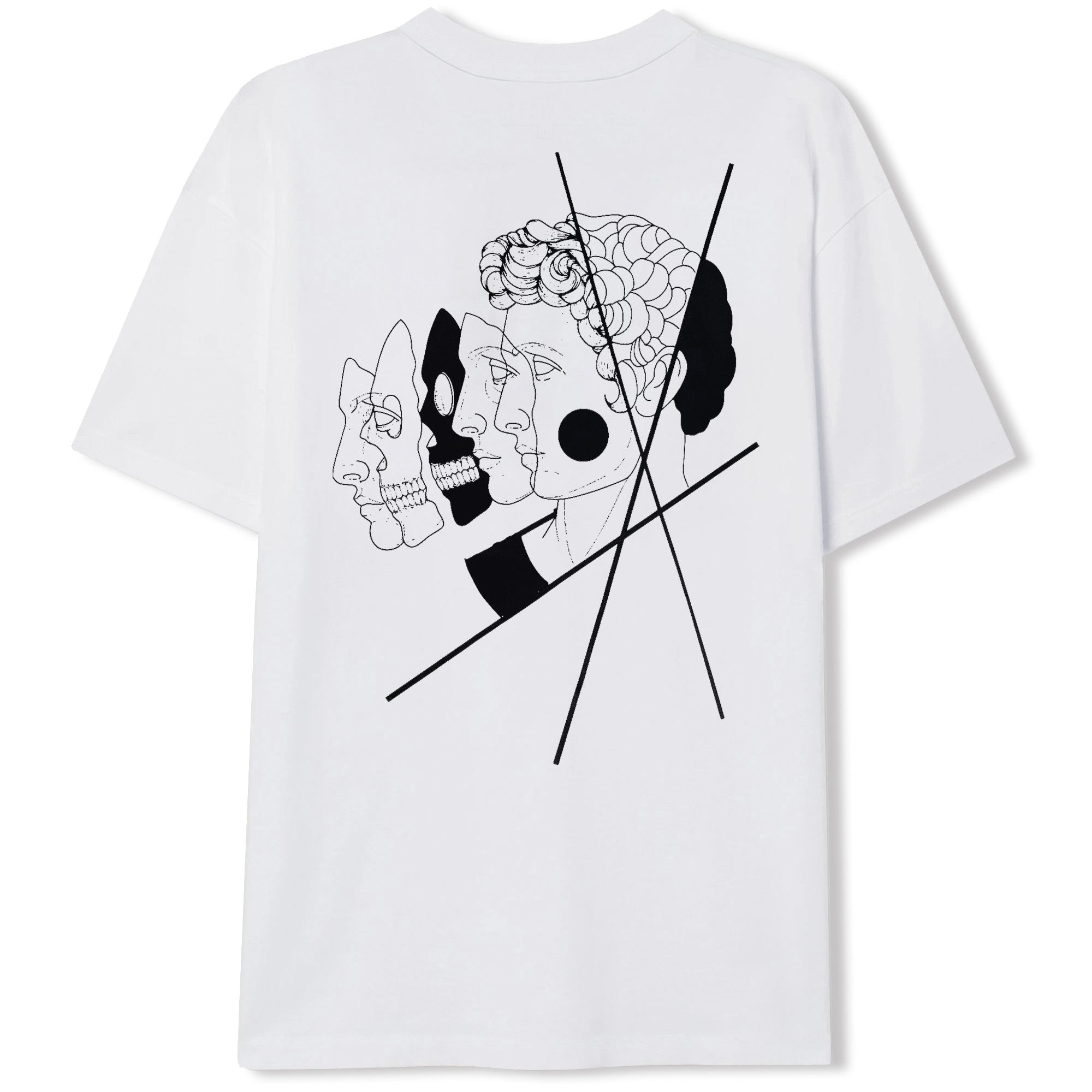 ANIMAUX SAUVAGES SCULPTURAL T-SHIRT - WHITE